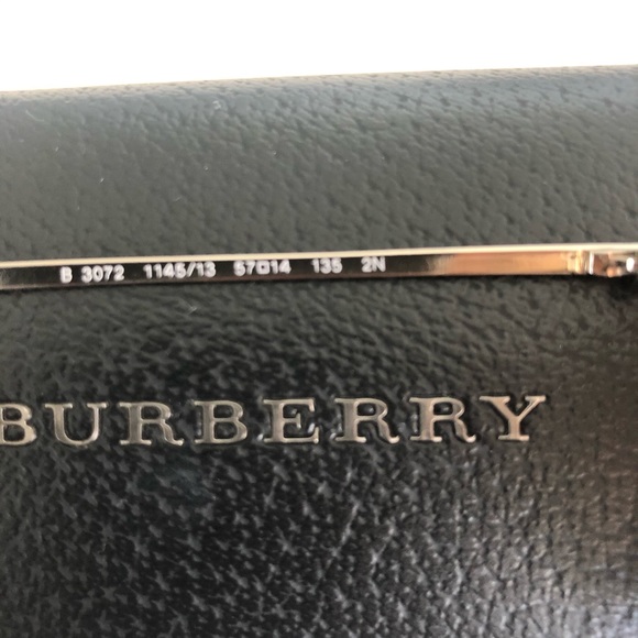 Burberry Gold Aviator Sunglasses - Picture 3 of 3